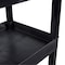 Luxor High Capacity, (2) Tubs, 1 Flat Shelf Cart, 400 lb Load Capacity, 3 Shelves, 35-1/4" L, 18" W EC112-B - alternate 23