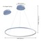 Jonathan Y Brice 35" Modern Contemporary Metal Round Dimmable Integrated LED Pendant, Blue JYL7220D - alternate 11