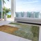 Homeroots 9' X 12' Green Copper And Beige Abstract Washable Indoor Outdoor Area Rug 603729 - alternate 9