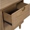 Homeroots 25" Solid Wood and Wood Two Drawer Nightstand 399258 - alternate 7