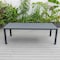 Leisuremod Chelsea Aluminum Outdoor Dining Table 87 With 8 Chairs and Cushions, Light Grey CC20-T87BL-8LGR - alternate 9