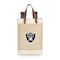 Picnic Time Family Of Brands NFL Las Vegas Raiders - Pinot Jute 2 Bottle Insulated Wine Bag 539-02-187-234-2 - alternate 2