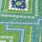 Homeroots 8' Lime Green Aqua And Ivory Round Tribal Washable Indoor Outdoor Area Rug 598132 - alternate 8