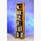 Wood Shed Solid Oak 6 Row Dowel DVD Cabinet Tower 615-12 - alternate 2