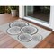 Homeroots 3' X 5' Gray and Black Faux Bois Washable Non Skid Indoor Outdoor Area Rug 564413 - alternate 1