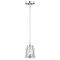 Vaxcel Toledo Satin Nickel Industrial Jar Mini Pendant Ceiling Light Clear Glass P0210 - alternate 1