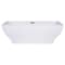 Alfi Brand 67" White Rectangular Acrylic Free Standing Soaking Bathtub AB8840 - alternate 11