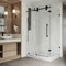 Vigo 36 in. L x 48 in. W x 79 in. H Frameless Sliding Rectangle Shower Enclosure Kit in Matte Black VG6051MBCL48WL - alternate 7