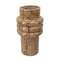 Homeroots 8" Brown Genuine Marble Ridged Table Vase 574240 - alternate 1