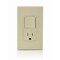 Leviton CombinationSwitch/Outlet, 15A, 1/2hp, Ivory 5625-I - alternate 4