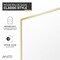 Anzzi Welle 74x34in Framed Fixed Shower Screen Door, Brushed Gold with 5/16in 8mm Tempered Clear Glass SD-AZ22-01BG - alternate 9