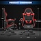 Yssoa Gaming Chair, Computer Chair with Footrest, Height Adjustable and 90 Deg-135 Deg Tilt Functio FNCHARGAME01BRFR - alternate 7