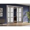 Sartodoors Sliding Closet Double Bi-fold Doors, Lucia 2552 Ginger Ash with Frosted Glass, Sturdy Tracks Moldi LUCIA2552DBF-SSS-96 x 96 (4* 24x96) - alternate 5