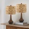 Jonathan Y Leona 21.25" Rustic Farmhouse Handwoven Water Hyacinth/Resin LED Table Lamp, Brown Wood Finish, 2PK JYL4052A-SET2 - alternate 10