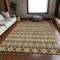 Homeroots 10' X 14' Brown And Taupe Quatrefoil Washable Indoor Outdoor Area Rug 583239 - alternate 9