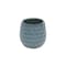 Homeroots Blue Ceramic 15 Ounce Round Distressed Pot Planter 487396 - alternate 5