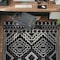 World Rug Gallery Transitional Bohemian Area Rug 4 ft x 6 ft Black WR95BLACK4X6 - alternate 1