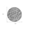 Homeroots 8' Round Charcoal Round Abstract Washable Non Skid Indoor Outdoor Area Rug 559258 - alternate 9