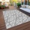 Homeroots 8' X 10' Silver And Gray Abstract Washable Indoor Outdoor Area Rug 614386 - alternate 9