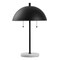 Jonathan Y Ella 20.7" Dome Metal with Marble Base LED Table Lamp, Black/White JYL1071B - alternate 9