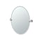Gatco Jewel 26.5" Frameless Oval Mirror, Satin Nickel 4159 - alternate 1