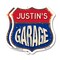 Signmission Justin's Garage, 12 inch X 12 inch, Plastic Sign, 2PK SHI-P-2PACK-12-383-JUSTIN - alternate 1