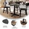 Flash Furniture Commercial 36" Black Faux Marble HPL Tabletop - Black Table Height X Base ST-RD36-BKMAR-T3030-GG - alternate 9