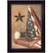 Homeroots God and Country Black Framed Print Wall Art 415261 - alternate 1