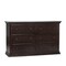 Homeroots 56" Espresso Solid and Manufactured Wood Six Drawer Double Dresser 530244 - alternate 7