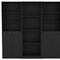 Homeroots 71" Black Five Tier Bookcase with Four doors 546352 - alternate 10