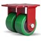 Hamilton Dual Whl Castr, Polyurthan, 4 in., 1500 lb. R-HS2-4DB - alternate 1