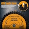 Powertec 6-1/2" Circular Saw Blade, 5/8" Arbor, 1/16" Kerf, 40T Carbide-Tipped Blade for Wood Cutting 14023 - alternate 7