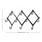 Kings County Tools Accordion Wall Hanger Forged Iron Hat Rack with 10 Hooks Wall Organizer for Entryway, or Mudroom GW89A05-34 - alternate 4