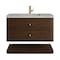 James Martin Vanities Allamari 36" Single Vanity, Sable w/ Single Hole 3 CM Victorian Silver Silestone Top D640-V36-SBL-3VSL - alternate 1