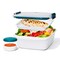 Oxo Good Grips 6.3 cups White and Blue Split Food Container w/Lid 11301500 - alternate 5