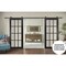 Sartodoors Sturdy Double Barn Door with, Felicia 3355 Matte Black with Clear Glass, 13FT Rail Hangers Heavy S FELICIA3355DB-BLK-48 - alternate 6