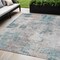 Homeroots 5' X 8' Teal Blue Beige And Copper Abstract Washable Indoor Outdoor Area Rug 587885 - alternate 1