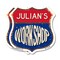 Signmission Julian's Workshop, 18 inch X 18 inch, Plastic Sign, 2PK SHI-P-2PACK-18-489-JULIAN - alternate 1