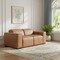 Homeroots 77in Brown Italian Leather Power Reclining Loveseat With Storage 720548 - alternate 9