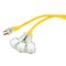 Southwire SJTW Extension Cord Adapter, 12 AWG, Indoor/Outdoor, 12/3, 3 Outlets, Yellow, PVC, 50 ft 2827 - alternate 14