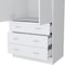 Homeroots 19in White Wood Corner Accent Chest 732031 - alternate 6