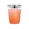 Smarty Had A Party 10 oz. Clear with Metallic Silver Rim Round Tumblers (336 Cups), 336PK 6954S-CASE - alternate 10