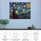 Lavish Home Van Gogh Wall Art Set Lighted Canvas Starry Night Print with Timer Fiber Optic Lights and LED Candle 80-LTCANVAS-1-B - alternate 5