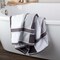 Lavish Home 2-Piece Towel Set Extra Large Bath Towels100% Cotton Bathroom Accessories Absorbent Bath Sheets 67-0023-GRBS - alternate 7