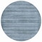 Homeroots 8' Artichoke Green And Blue Round Striped Washable Indoor Outdoor Area Rug 631469 - alternate 4