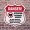 Signmission Pacemaker Wearers Shield Sign Danger! At, 6 Inch X 6 Inch, Plastic Sign SHI-P-6-428 - alternate 5