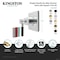 Kingston Brass Single-Handle Six-Way Diverter Valve with Square Trim Kit, Antique Brass KS4043DKL - alternate 2