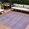 Homeroots 9' X 12' Purple And Lavender Abstract Washable Indoor Outdoor Area Rug 618290 - alternate 1