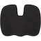 Lorell Butterfly-Shaped Seat Cushion, 17.5" x 15.5", Black LLR18307 - alternate 2