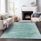 Homeroots 10' X 14' Aqua And Teal Blue Abstract Washable Indoor Outdoor Area Rug 587631 - alternate 8